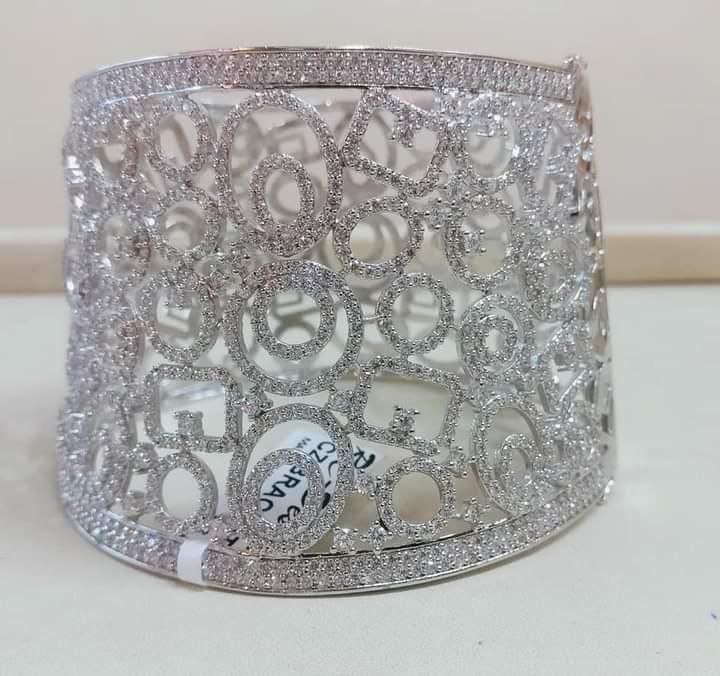 Diamond Criss-Cross Cluster Cuff